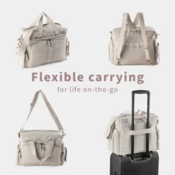 Sebra On-the-go Wickeltasche „morning beige melange“