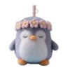 ASOBU Fuzzie Trinkbecher mit Plüschüberzug Pinguin „Flora“, 360ml