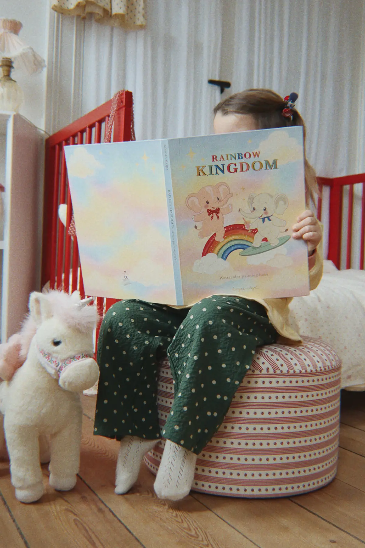 Konges Sløjd Kuscheltier Einhorn „Starlight“, off white