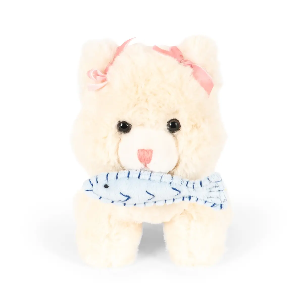 Konges Sløjd Kuscheltier Katze „Calore“ mit Korb, beige
