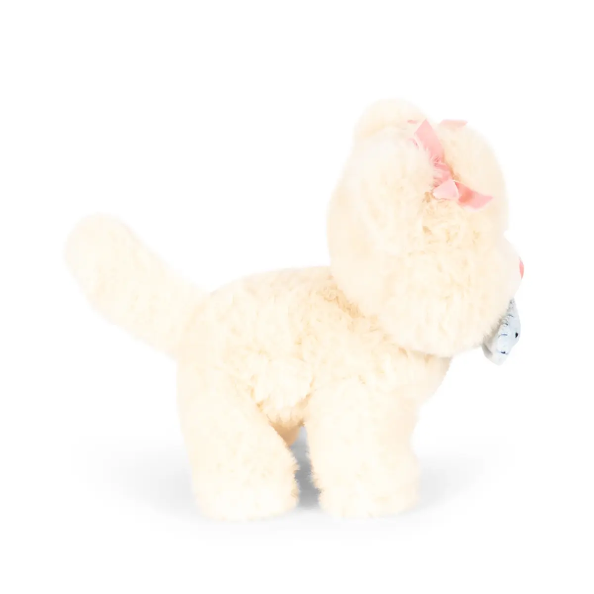 Konges Sløjd Kuscheltier Katze „Calore“ mit Korb, beige