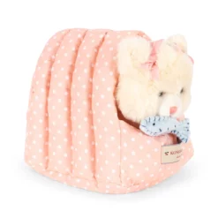 Konges Sløjd Kuscheltier Katze „Calore“ mit Korb, beige