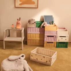 Liewood Aufbewahrungsbox Weston „Peach / Sea shell“, Größe M, 2er-Set