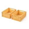 Liewood Aufbewahrungsbox Weston „Yuzu“, Größe S, 2er-Set