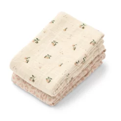 Liewood Lewis Mulltuch „Mini leo / Mini peach Mix“, Musselin, 2er-Set, 65x65cm