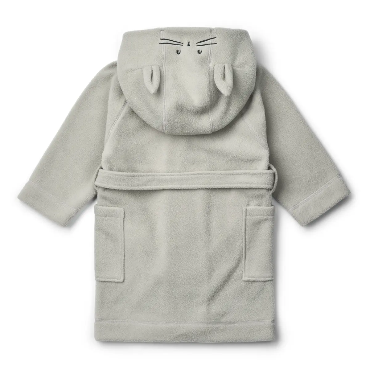 Liewood Minik Rabbit Fleece-Bademantel „Dove blue“