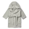 Liewood Minik Rabbit Fleece-Bademantel „Dove blue“