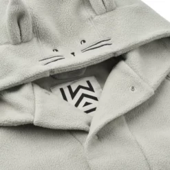 Liewood Minik Rabbit Fleece-Bademantel „Dove blue“
