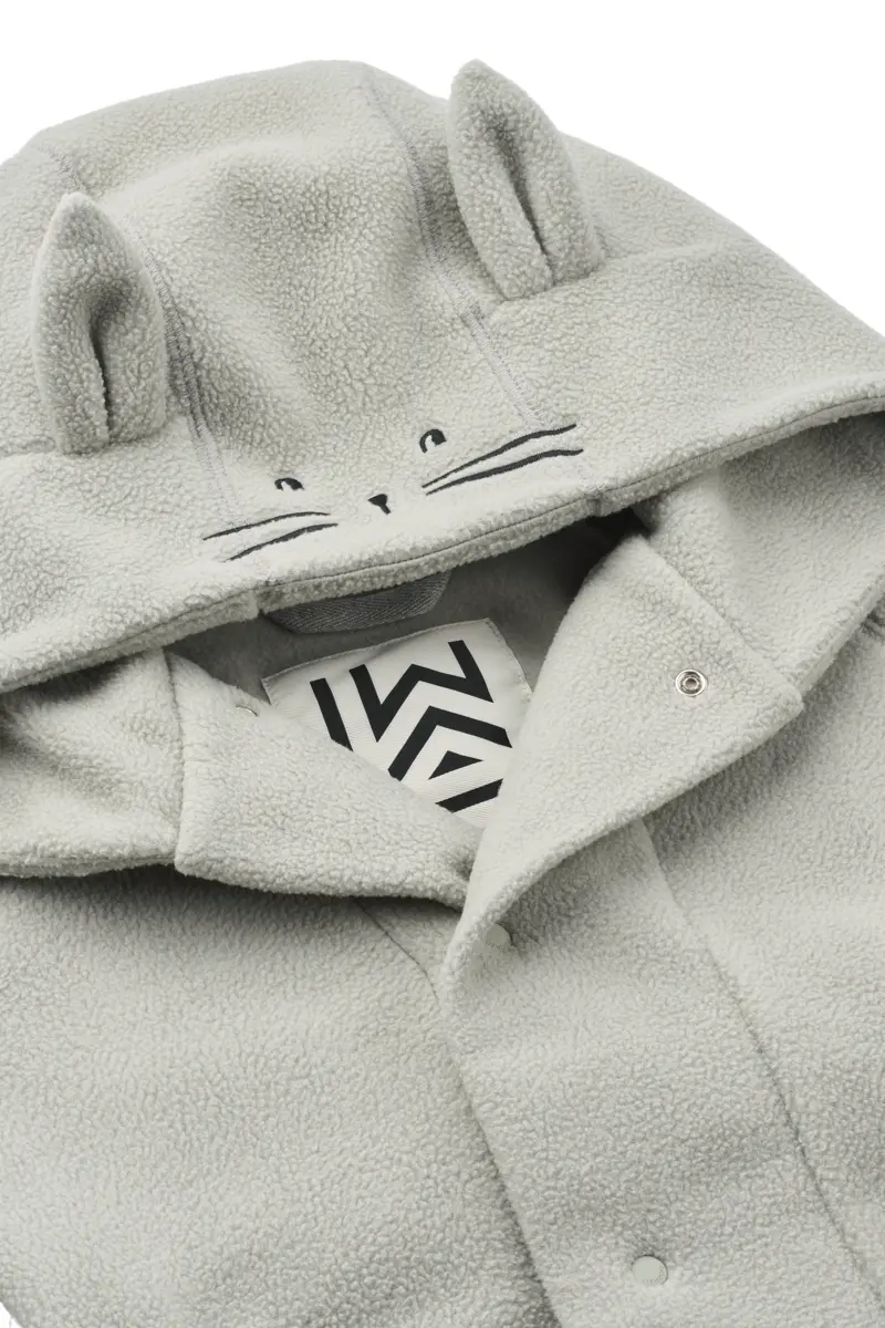 Liewood Minik Rabbit Fleece-Bademantel „Dove blue“