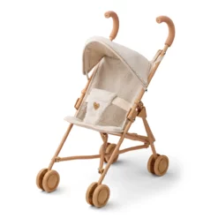 Liewood Puppenbuggy Elsie „Mini Me Sandy“ mit Fleece-Teddystoff