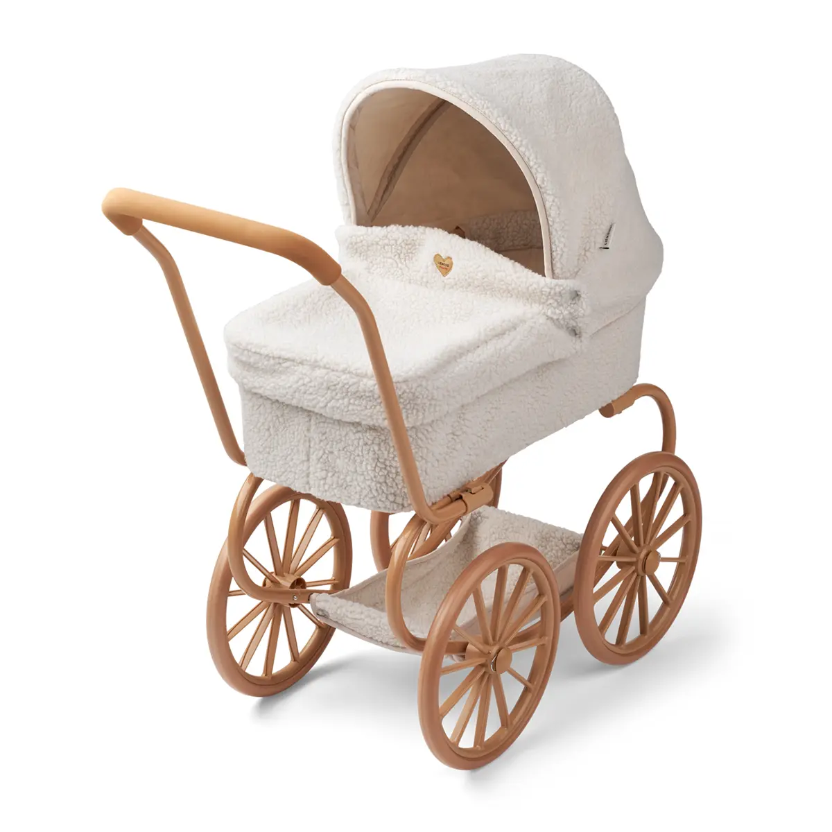 Liewood Puppenwagen Adaline „Mini Me Sandy“ mit Fleece-Teddystoff