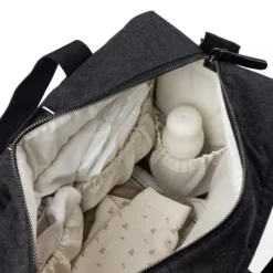 Sebra On-the-go Wickeltasche „Dark grey melange“-11
