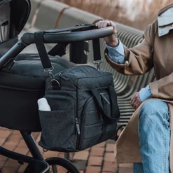 Sebra On-the-go Wickeltasche „Dark grey melange“-11