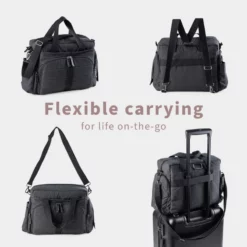 Sebra On-the-go Wickeltasche „Dark grey melange“-11