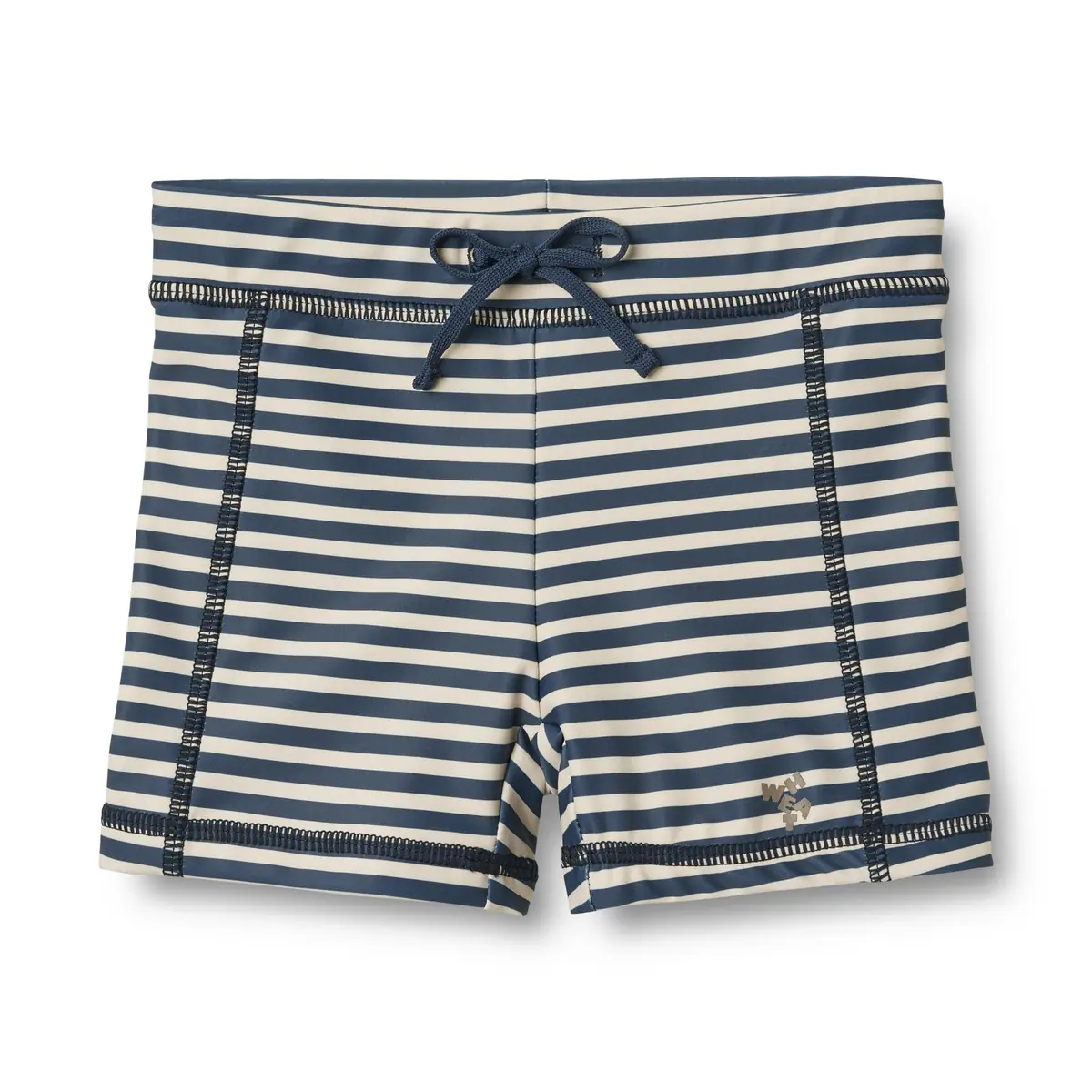 Wheat Kinder-Badeshorts Ulrik „Blue Stripe“