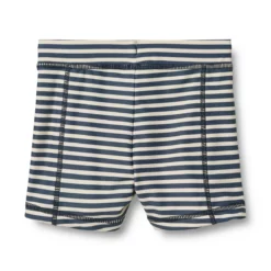 Wheat Kinder-Badeshorts Ulrik „Blue Stripe“