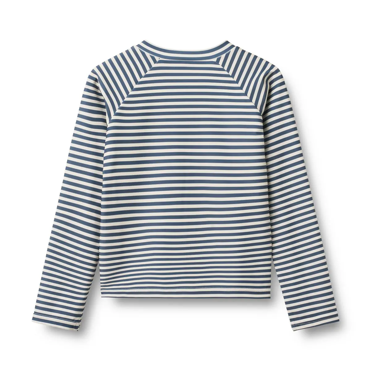 Wheat Langarm-Badeshirt Ada mit Reißverschluss „Blue Stripe“