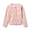 Wheat Langarm-Badeshirt Ada mit Reißverschluss „Powder Flowers and Seashells“