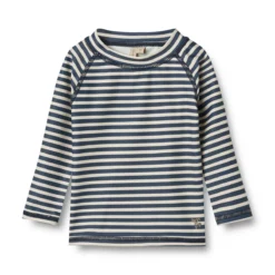 Wheat Wheat Baby-Badeshirt Dilan Langarm „Blue Stripe“