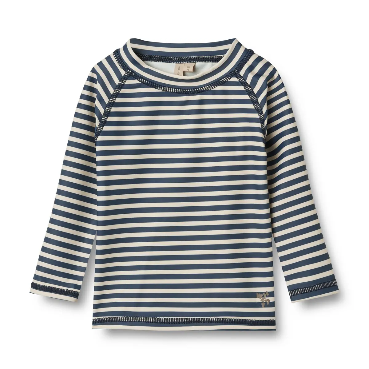 Wheat Wheat Baby-Badeshirt Dilan Langarm „Blue Stripe“