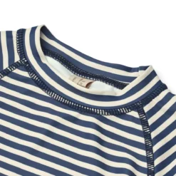 Wheat Wheat Baby-Badeshirt Dilan Langarm „Blue Stripe“