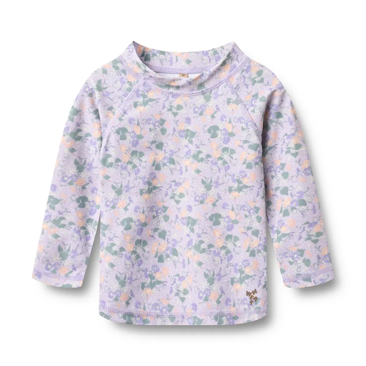 Wheat Wheat Baby-Badeshirt Dilan Langarm „Purple Light Petunias“