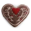 Gry & Sif Weihnachtsbaumschmuck „Lebkuchenherz mit Stickerei“ 5cm – Herstellerbild 1