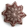 Gry & Sif Weihnachtsbaumschmuck „Lebkuchenstern mit Stickerei“ 6cm – Herstellerbild 1