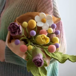 Gry & Sif Filzblumen „Simple Flower / weiß“ 34cm – Herstellerbild 2
