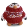 Gry & Sif Weihnachtstiere „Pinguin mit Strickpullover“ 6cm – Herstellerbild 1