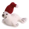 Gry & Sif Weihnachtstiere „Robbe mit roter Weihnachtsmütze“ 5cm – Herstellerbild 1