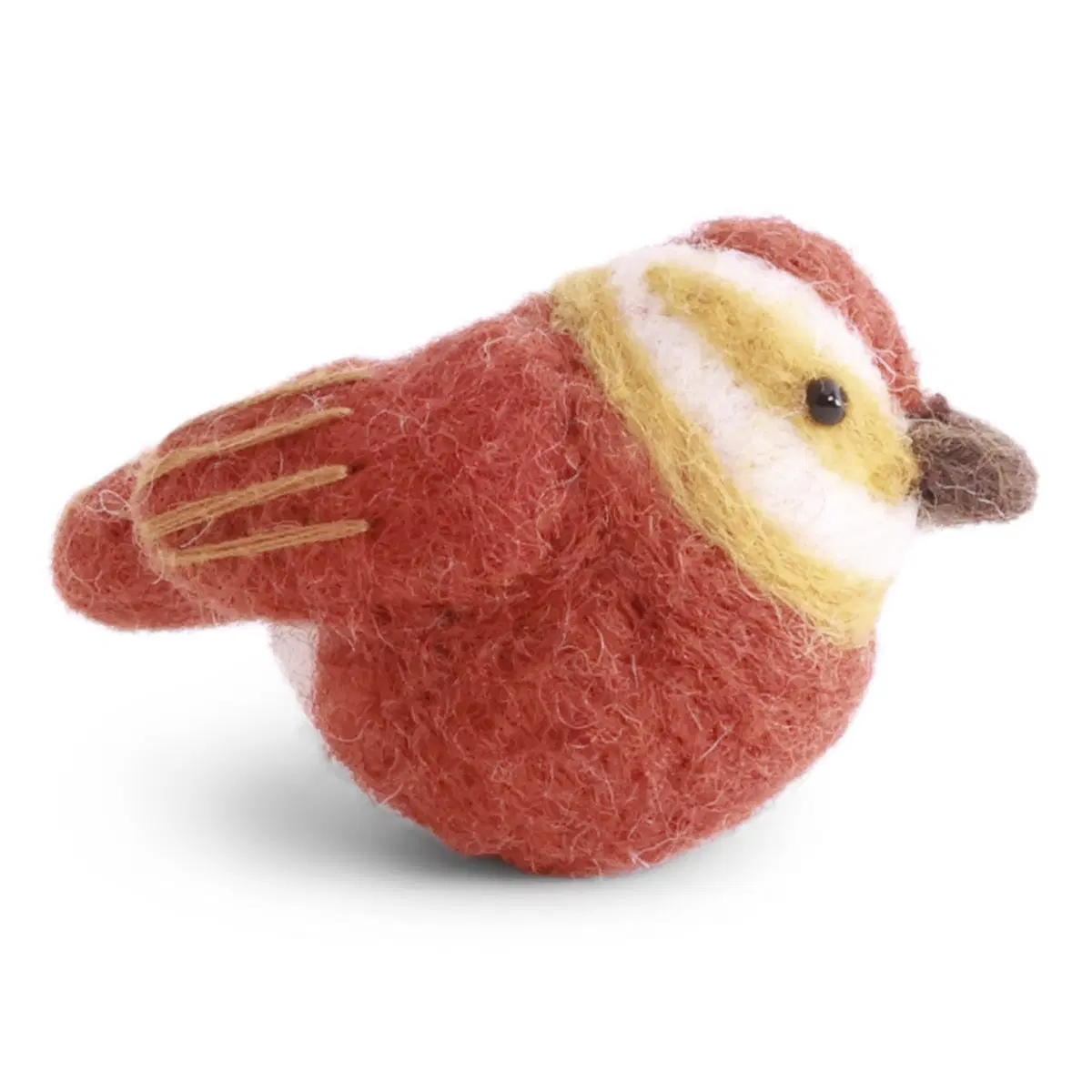 Gry & Sif Filz-Vogel „Zeisig / rostrot“ 4cm – Herstellerbild 1