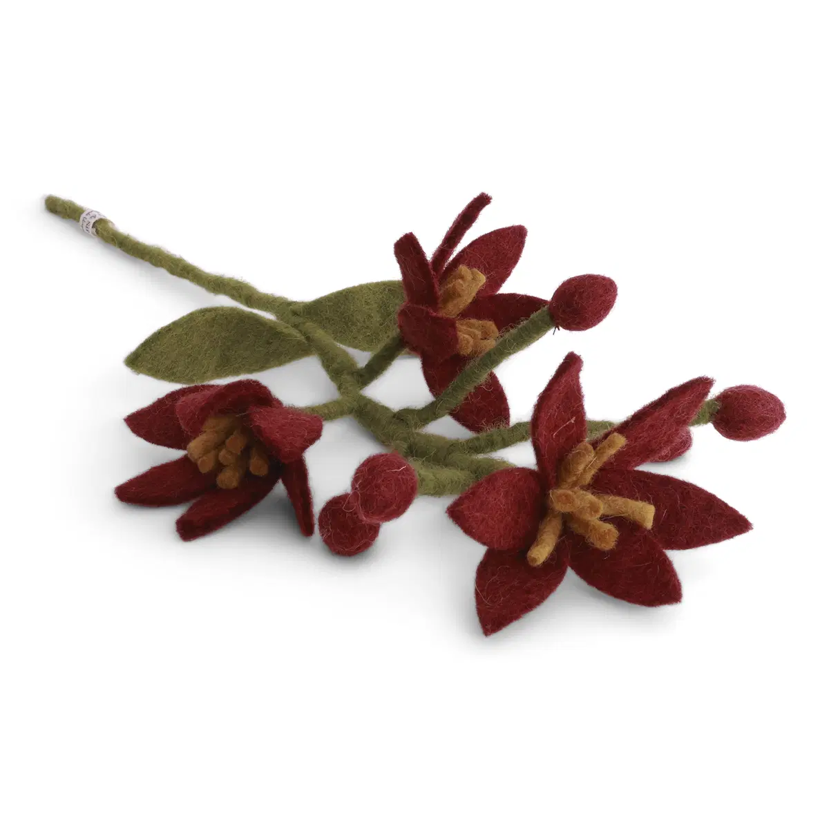 Gry & Sif Filzblumen „Nova-Blume / dunkelrot“ 40cm – Herstellerbild 1