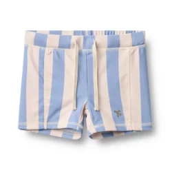 Wheat Kinder-Badeshorts Ulrik „Bold Blue Stripe“, Gr. 92, 98, 104, 110, 116, 122, 128, 140