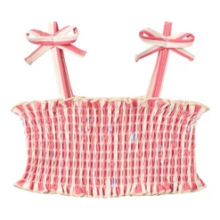 Wheat Kinder-Bikini Carla „Red Stripe Flowers“, Gr. 98, 104, 110, 116 – Bild 3