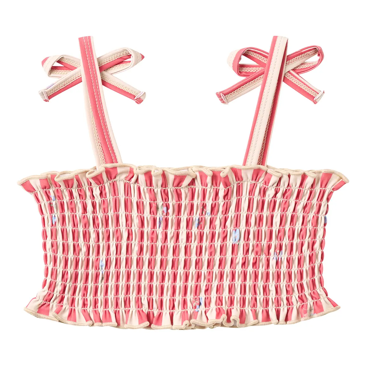 Wheat Kinder-Bikini Carla „Red Stripe Flowers“, Gr. 98, 104, 110, 116 – Bild 4