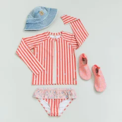 Wheat Kinder-Bikini Bothilda „Pink Heart Flowers“, Gr. 98, 104, 110, 116 – Bild 2