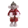 Gry & Sif Weihnachtsmaus „graue Maus / Mantel und Schlittschuhe“ 12cm – Herstellerbild 1