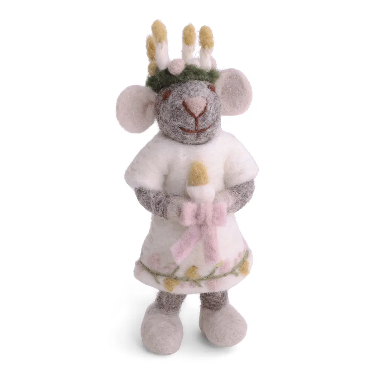 Gry & Sif Weihnachtsmaus „graue Lucia-Maus“ 12cm – Herstellerbild 1