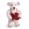 Gry & Sif Eisbär „weiß / mit Schlittschuhen“ 10cm – Herstellerbild 1