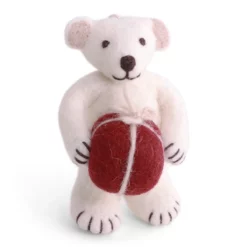Gry & Sif Eisbär „weiß / mit Geschenk“ 10cm – Herstellerbild 1