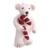 Gry & Sif Eisbär „weiß / mit Zuckerstange“ 10cm – Herstellerbild 1