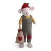 Gry & Sif Weihnachtsmaus „weiße Maus / Geschenksack“ 60cm – Herstellerbild 1