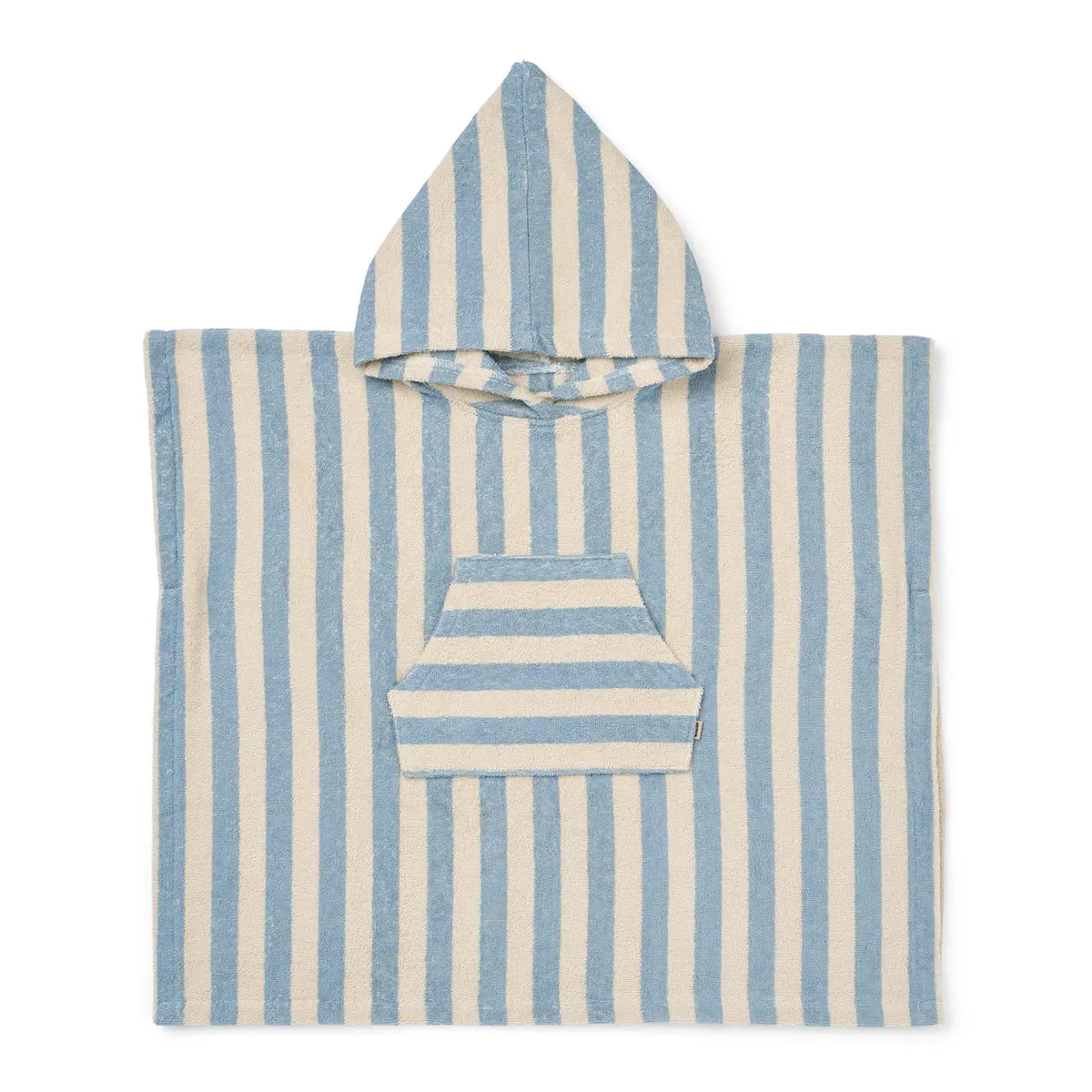 Wheat Frottee-Badeponcho Lille „Blue Swim Stripe“, Gr. 80/92, 98/104, 110/116, 122/128