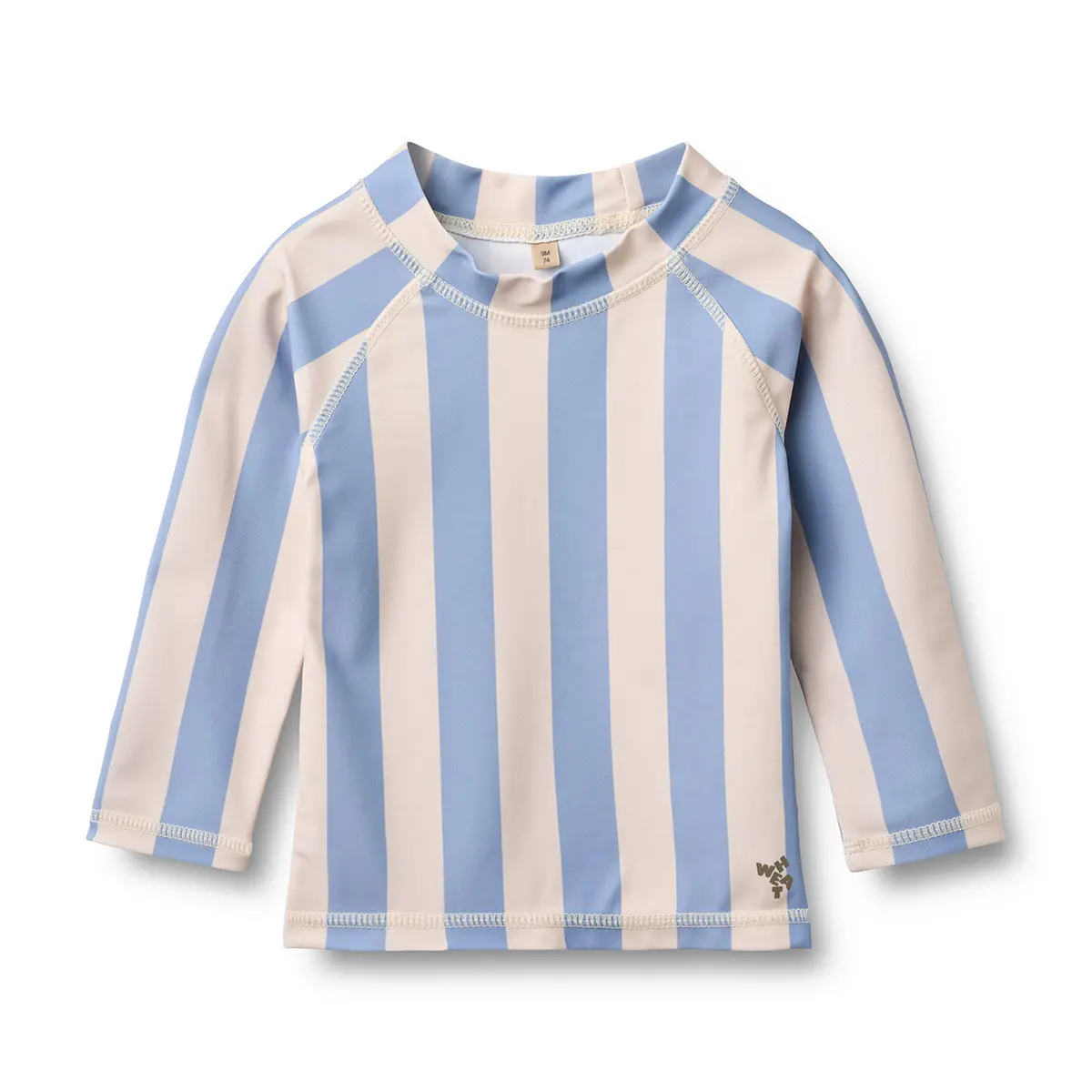 Wheat Baby-Badeshirt Dilan „Bold Blue Stripe“, Gr. 80, 86, 92