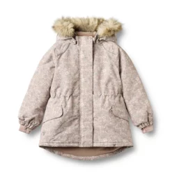 Wheat Winterjacke Mathilde „Dry Rose Flowers“, Gr. 104, 110, 116, 122, 128, 140, 152