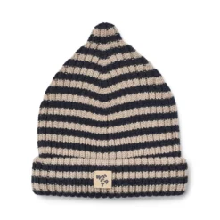 Wheat Merino-Mütze Topper „Navy“, Gr. 51-52, 52-53, 54-55
