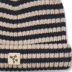 Wheat Merino-Mütze Topper „Navy“, Gr. 51-52, 52-53, 54-55 – Bild 2