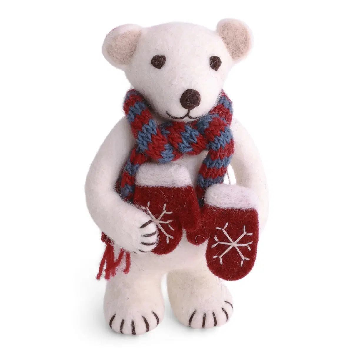 Gry & Sif Eisbär „weiß / mit Handschuhen“ 16cm – Herstellerbild 1