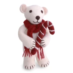 Gry & Sif Eisbär „weiß / mit Zuckerstange“ 16cm – Herstellerbild 1